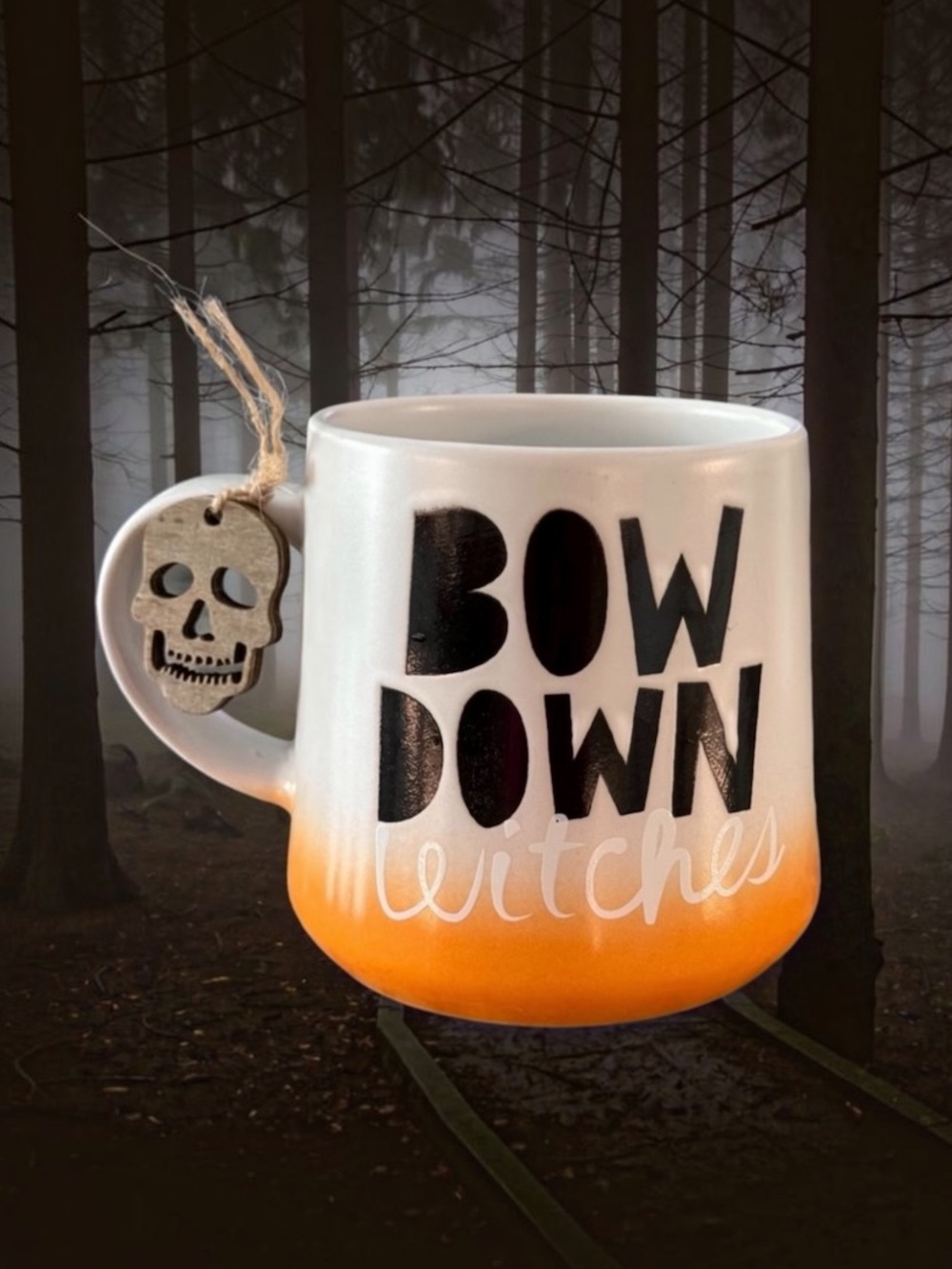 “Bow Down Witches” By Prima Design. Halloween 16oz.Mug New.